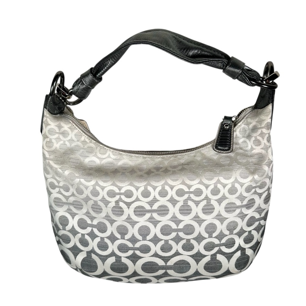 COACH Kristen Monogram Op Art Ombre Shoulder Bag Purse - Picture 11 of 12